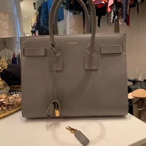 Saint Laurent small sac de jour gray